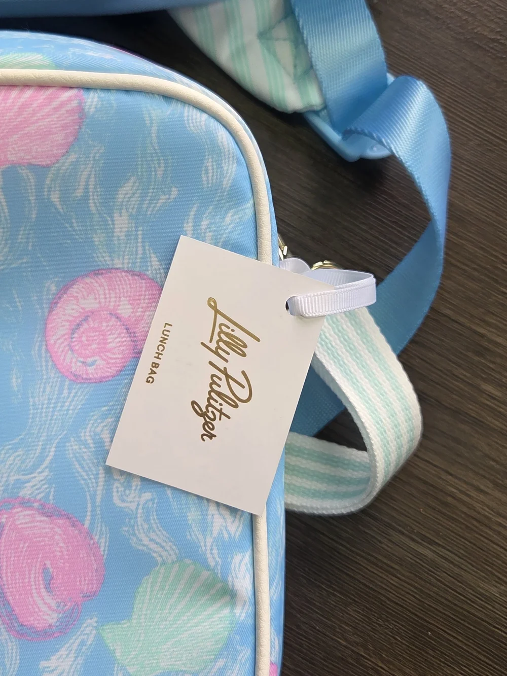 Lilly Pulitzer Blue Seashell Backpack & Lunch Bag Set